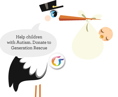 Start a free baby guessing game with What's In My Belly and donate to Generation Rescue